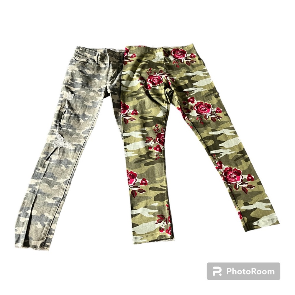 Children set of 3 camo shirt,jeans and leggings